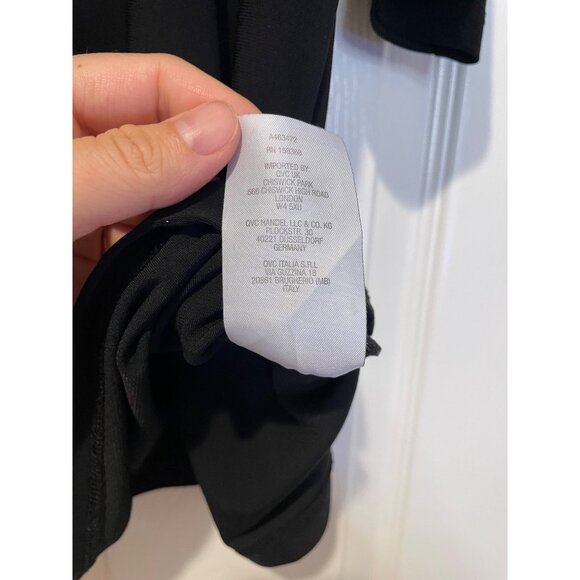 Attitudes by Renee Womens Black Como Jersey Tunic Size 2XP Flowy Stretchy Basic - Picture 4 of 9